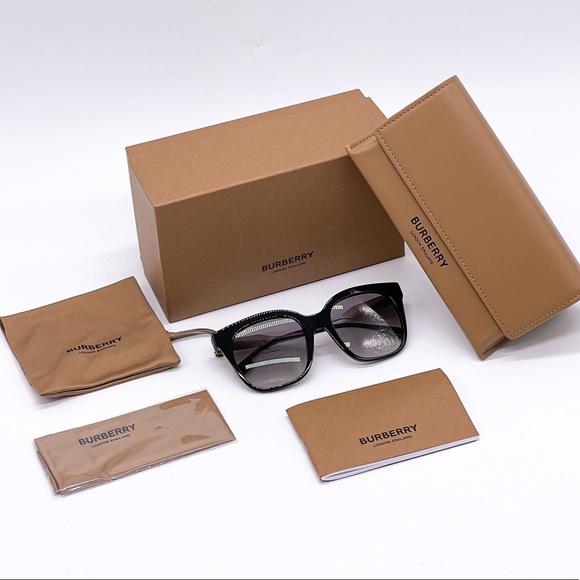 NEW BURBERRY EVELYN SUNGLASSES BE4328 3001/11 EYEWEAR BURBERRY BE4328 300111 - Picture 11 of 14